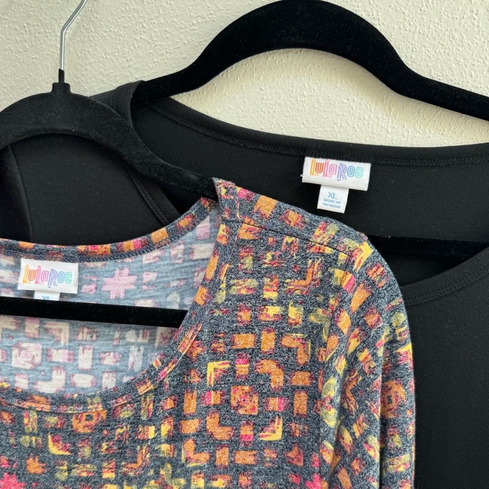 LuLaRoe Julia XL Pencil Sheath Stretch solid black unicorn 🦄 plus BOGO dress